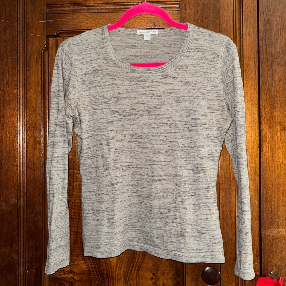 James Perse Standard 100% Cotton Long Sleeve T-Shirt